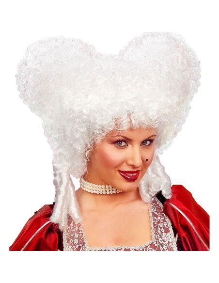 Perruque couleur pour déguisement marquise de la renaissance