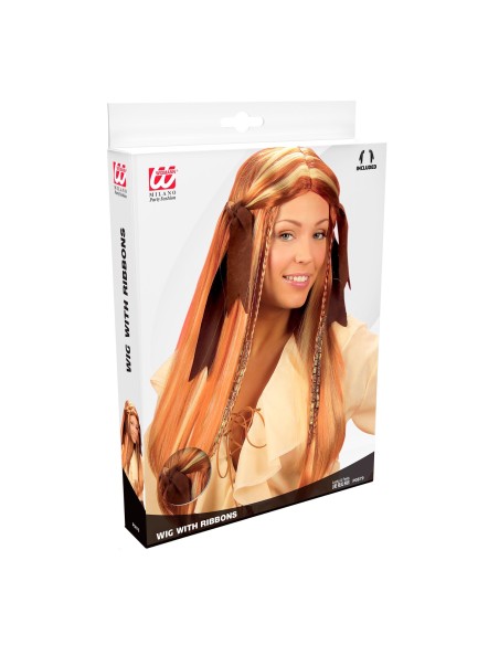 Perruque pirate des caraïbes pour déguisement de femme corsaire