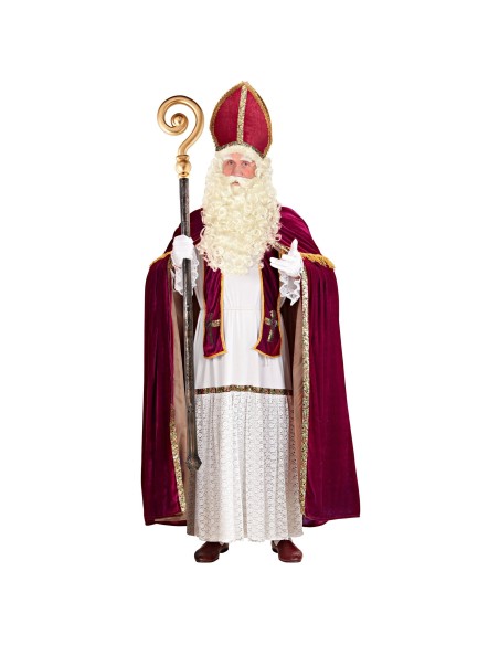 Perruque barbe et sourcils pour costume de Père Noël & Saint Nicolas