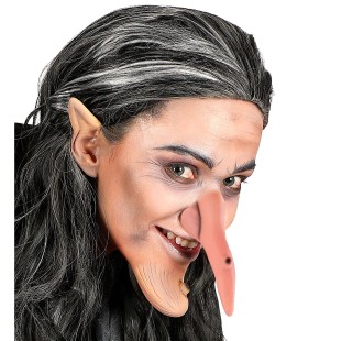 Nez de sorcière avec verrue accessoire déguisement pour Halloween