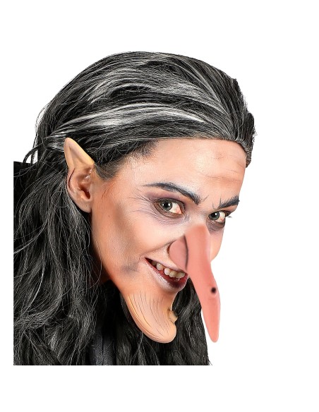 Nez de sorcière avec verrue accessoire déguisement pour Halloween