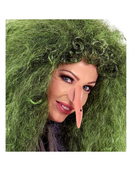 Nez de sorcière avec verrue accessoire déguisement pour Halloween