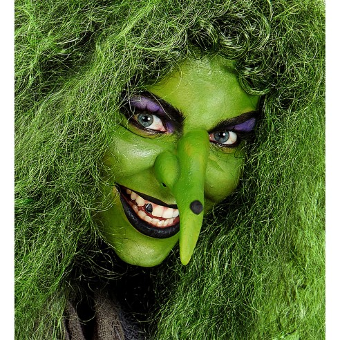 Nez de sorcière avec verrue accessoire déguisement pour Halloween