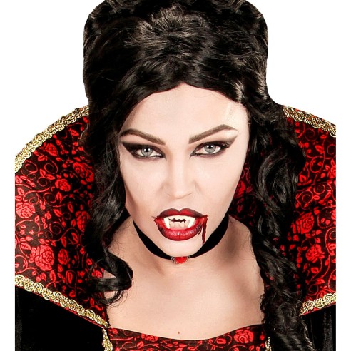 Dents de vampire accessoire de maquillage pour Halloween