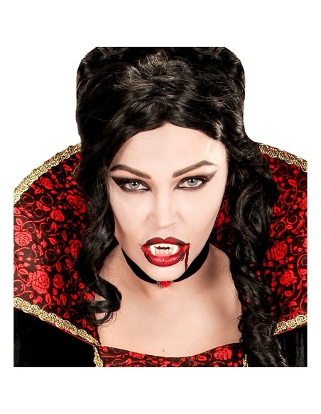 Dents de vampire accessoire de maquillage pour Halloween