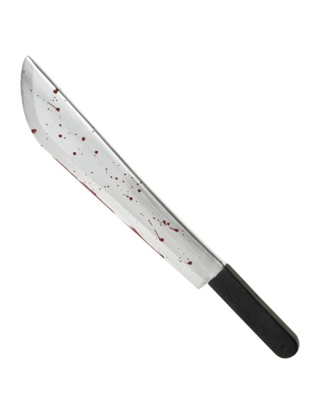 Machette sanglante arme pour déguisement Halloween chez Festimania
