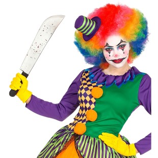 Machette sanglante arme pour déguisement Halloween chez Festimania