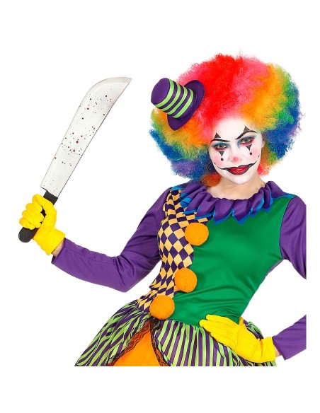 Machette sanglante arme pour déguisement Halloween chez Festimania