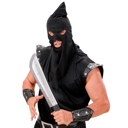 Machette sanglante arme pour déguisement Halloween chez Festimania