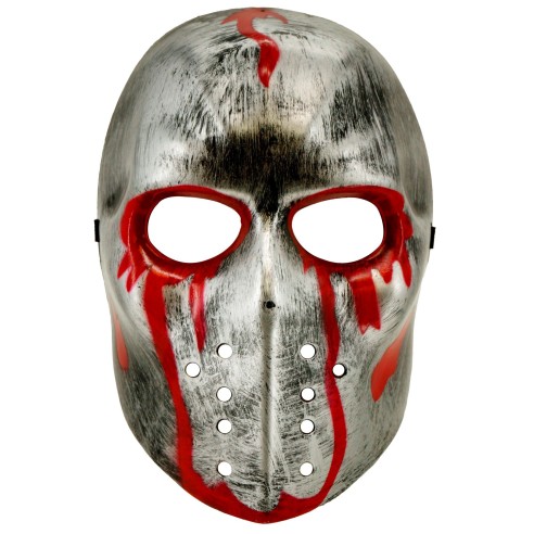 Masque hockeyeur ensanglanté pour costume film d'horreur Halloween