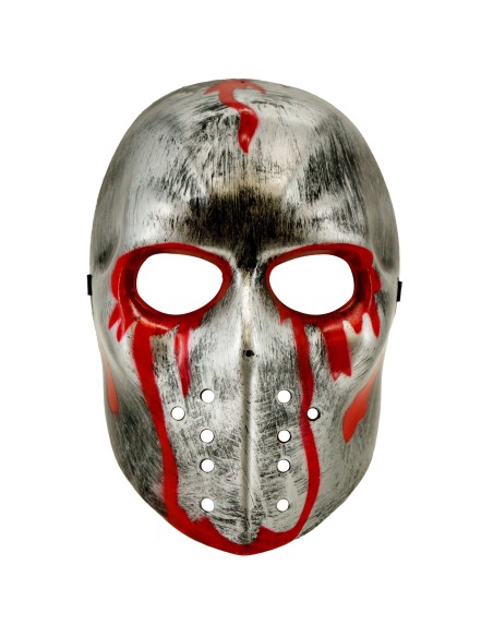 Masque hockeyeur ensanglanté pour costume film d'horreur Halloween