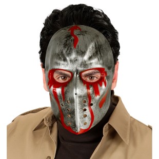 Masque hockeyeur ensanglanté pour costume film d'horreur Halloween 2