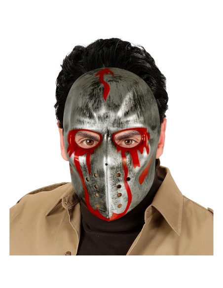 Masque hockeyeur ensanglanté pour costume film d'horreur Halloween