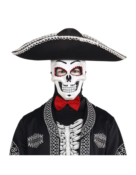 Masque Day of the Dead tête de mort mexicaine pour Halloween