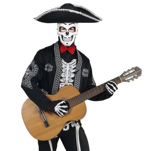 Masque Day of the Dead tête de mort mexicaine pour Halloween