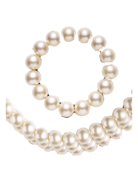 Collier ras du cou avec bracelet perles set de bijoux pour costumes