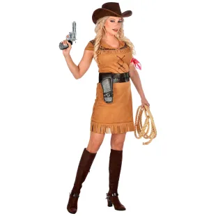 Costume Far West de cow-girl pour soirée à thème western