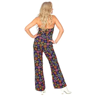 Combinaison hippie groovy style déguisement rétro années 60/70 2
