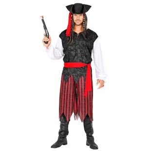Costume pirate caraïbes déguisement de flibustier pour homme