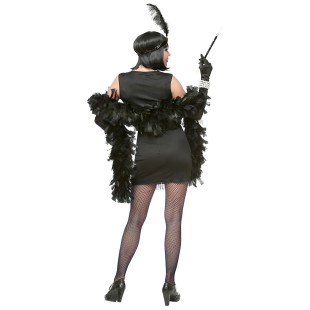 Déguisement charleston or et noir robe femme thème années 20 2