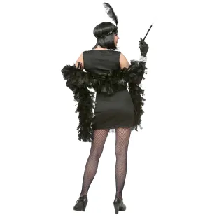 Déguisement charleston or et noir robe femme thème années 20 2