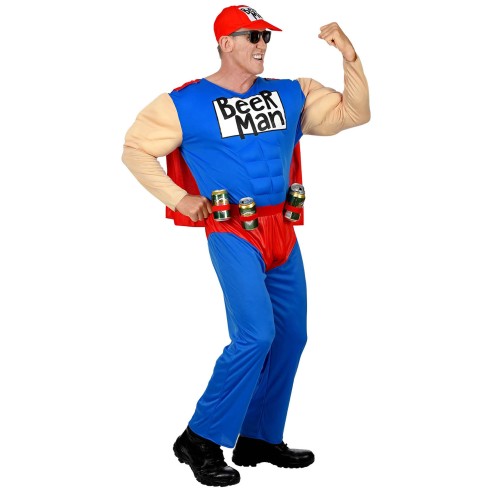 Déguisement humoristique Duff Man pour soirée arrosée à Lille