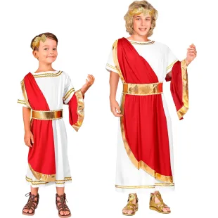 Tunique empereur romain enfant pour carnaval thème antiquité