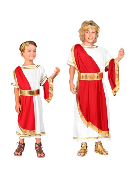 Tunique empereur romain enfant pour carnaval thème antiquité