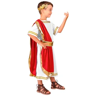 Tunique empereur romain enfant pour carnaval thème antiquité 2