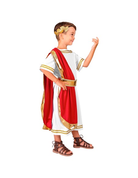 Tunique empereur romain enfant pour carnaval thème antiquité