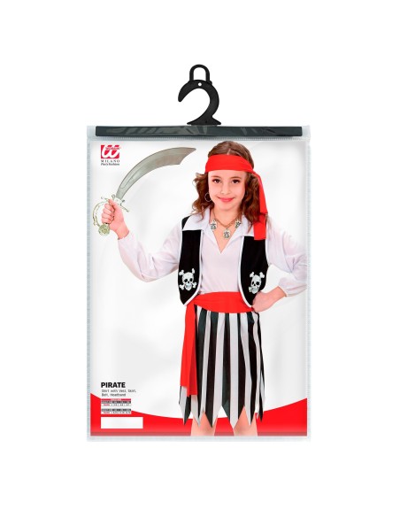 Déguisement corsaire fille, costume pirate enfant pour carnaval