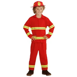 Déguisement de pompier rouge pour enfant chez Festimania 2