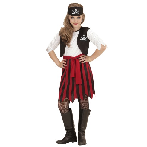 Déguisement pirate fille, costume corsaire pour enfant au carnaval
