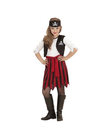 Déguisement pirate fille, costume corsaire pour enfant au carnaval