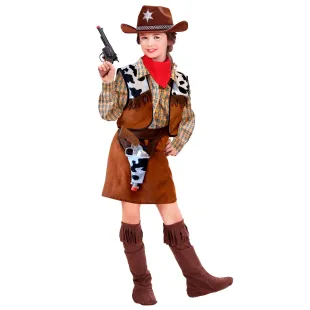 Déguisement cow-girl western fille pour fête costumée enfantine