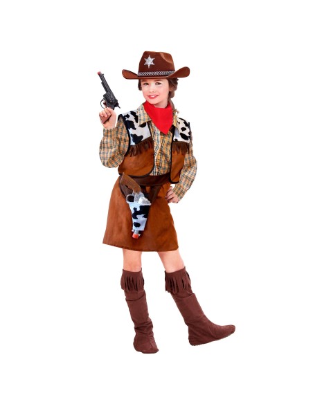 Déguisement cow-girl western fille pour fête costumée enfantine