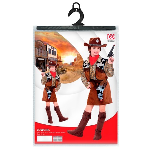 Déguisement cow-girl western fille pour fête costumée enfantine