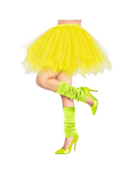 Guêtres couleur fluo pour déguisement carnaval et costume coloré