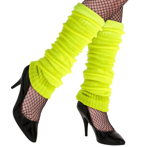 Guêtres couleur fluo pour déguisement carnaval et costume coloré