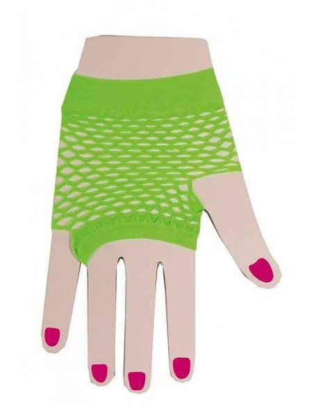 Mitaines fluo pour déguisement années 80 ou carnaval de Dunkerque