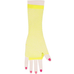 Mitaines fluo longues pour déguisement années 80 ou carnaval de Bailleul