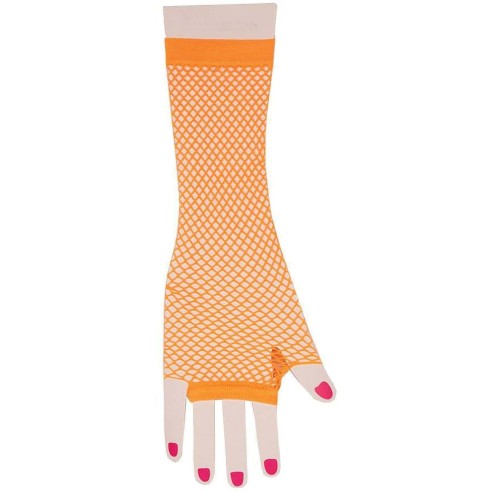 Mitaines fluo longues pour déguisement années 80 ou carnaval de Bailleul