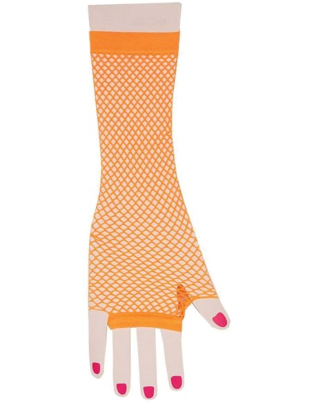 Mitaines fluo longues pour déguisement années 80 ou carnaval de Bailleul
