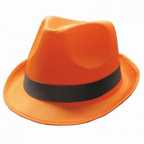 Chapeau borsalino fluo funk pour un déguisement fun et coloré