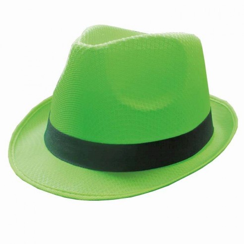 Chapeau borsalino fluo funk pour un déguisement fun et coloré