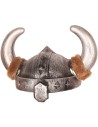 Casque de viking avec cornes et fourrure