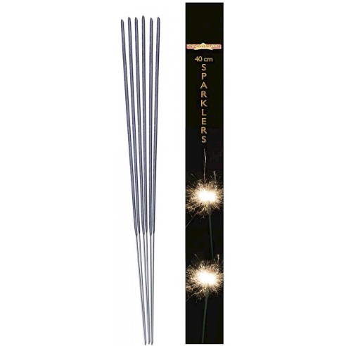 6 cierges magiques grande taille pour gâteau d'anniversaire