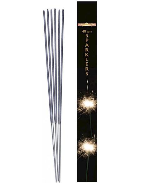 6 cierges magiques grande taille pour gâteau d'anniversaire