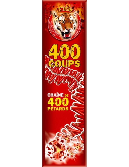 Mitraillette chaine de 400 pétards en un seul allumage