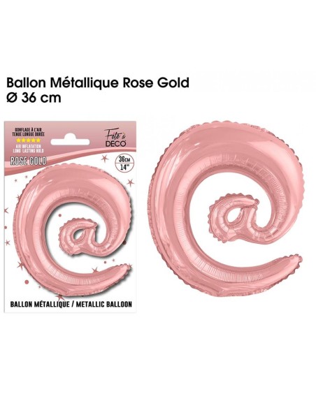 Ballon symbole @ arobase rose gold 36cm pour écrire un texte original
